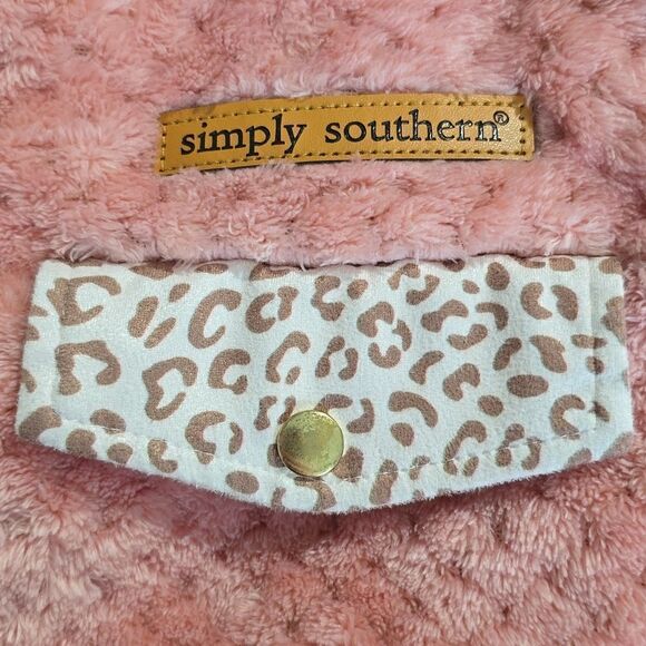 Simply Southern Peachy Pink Textured Soft Pullover Jacket - Size XL - Picture 5 of 16